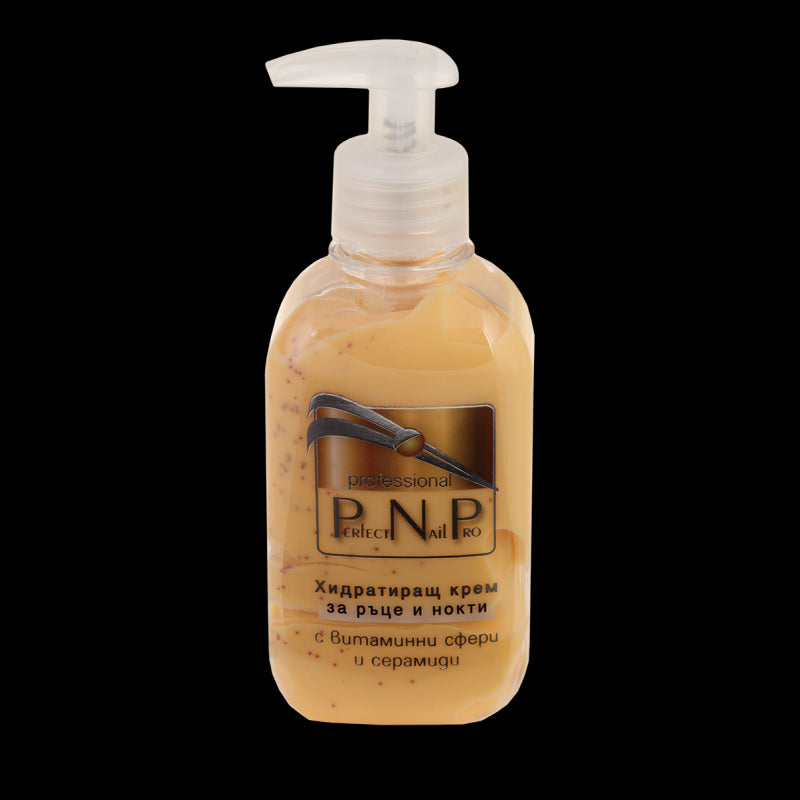 PNP Хидратиращ крем за ръце и нокти с витаминни сфери и серамиди 250мл