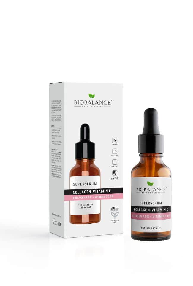 BIOBALANCE СУПЕР СЕРУМ COLLAGEN & VIT C, 30 МЛ