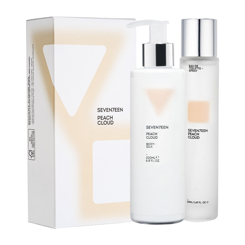 SEVEN7EEN K-T BODY SILK 200ML & EDT 50ML PEACH CLOUD