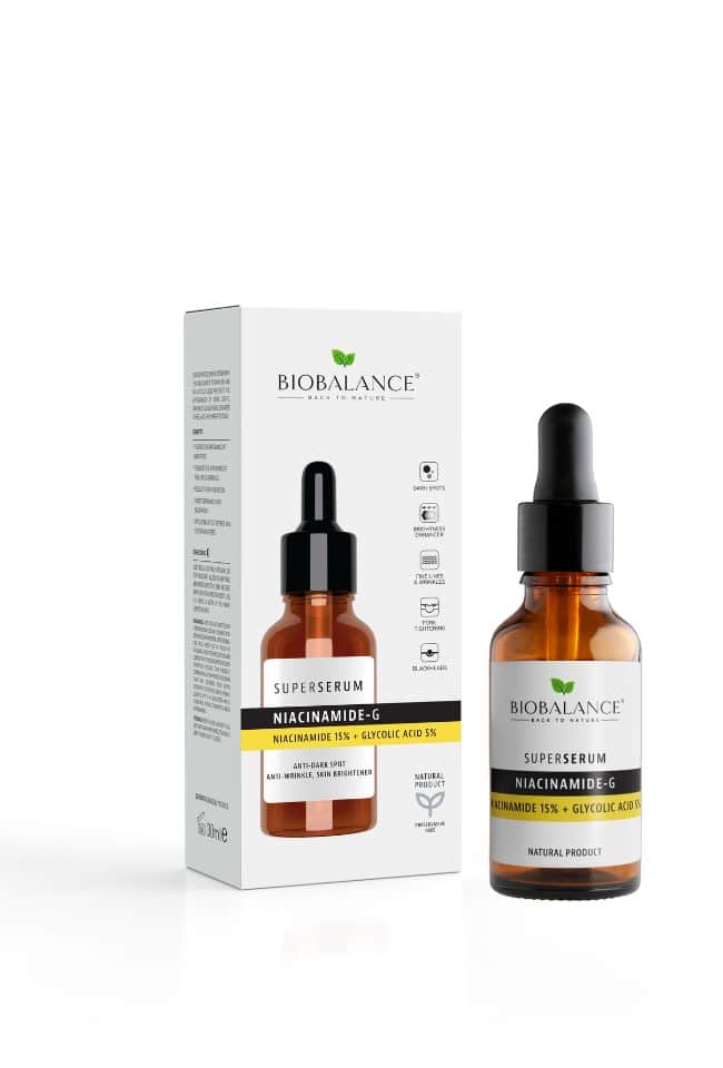 BIOBALANCE  СЕРУМ NIACINAMIDE-G 15%, 30 МЛ