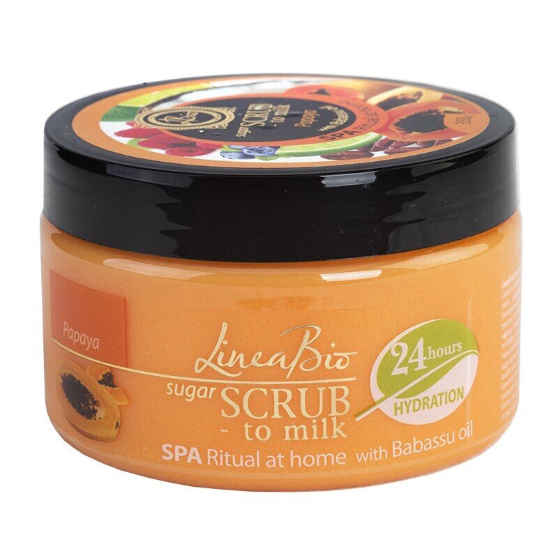 Linea Bio SPA Скраб за тяло Папая с Масло от Бабасу 350гр