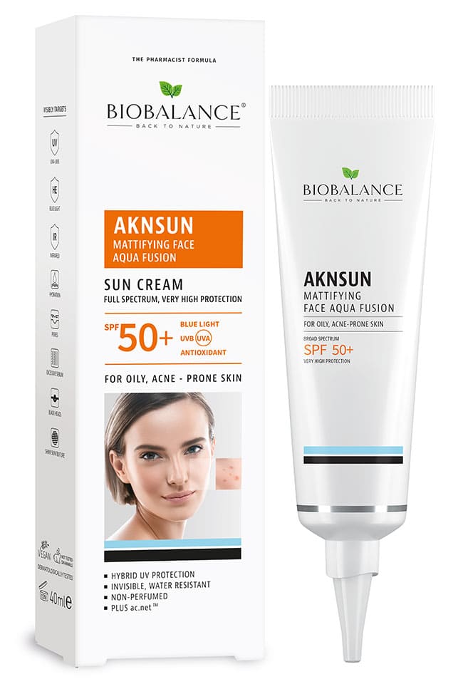 BIOBALANCE СЛЪНЦЕЗАЩ.КРЕМ ТОНИРАЩ И МАТИРАЩ SPF 50, 40 МЛ