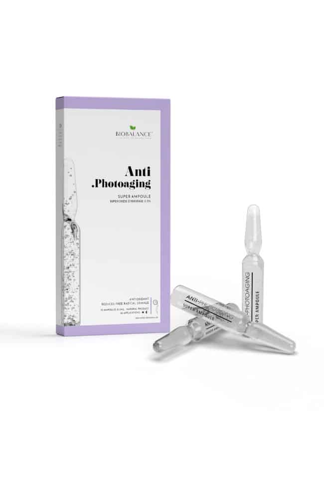 BIOBALANCE СУПЕР АМПУЛА ПРОТИВ ФОТОСТАРЕЕНЕ, 10 Х 2 МЛ