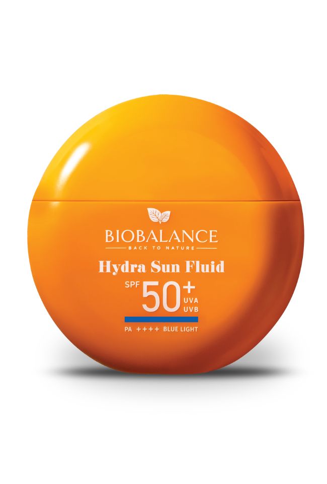 BIOBALANCE СЛЪНЦЕЗАЩИТЕН ФЛУИД ЗА НОРМАЛНА, СУХА И ЧУВСТВИТЕЛНА КОЖА HYDRA SUN SPF 50 + 40мл