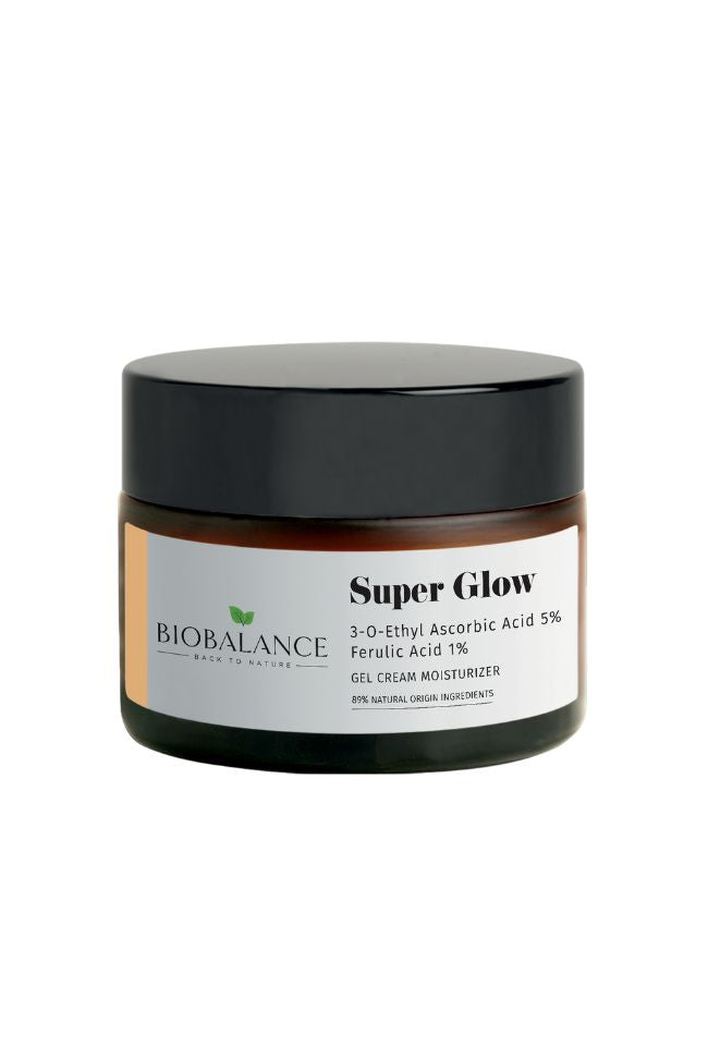BIOBALANCE СУПЕР ОЗАРЯВАЩ ГЕЛ – КРЕМ ЗА ЛИЦЕ С ВИТАМИН С И ФЕРУЛОВА КИСЕЛИНА 50мл