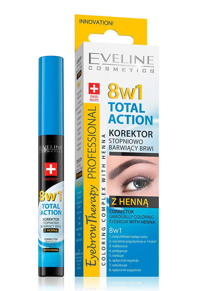 EVELINE КОРЕКТОР ЗА ВЕЖДИ PROFESSIONAL С КЪНА 8 В 1 10мл