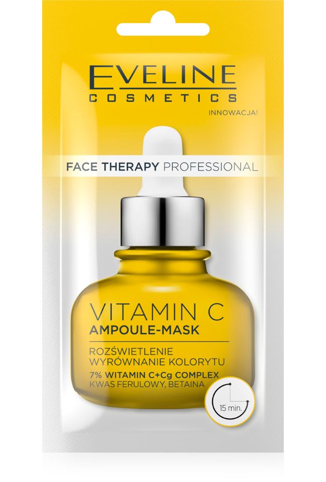 EVELINE FACE THERAPY AMPOULE-MASK С ВИТАМИН С 8мл