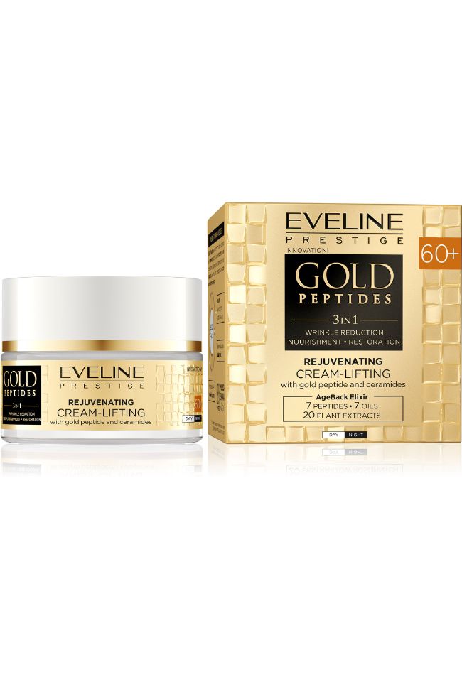 EVELINE GOLD PEPTIDES 60+ ДНЕВЕН/НОЩЕН ПОДМЛАДЯВАЩ ЛИФТИНГ-КРЕМ 50мл
