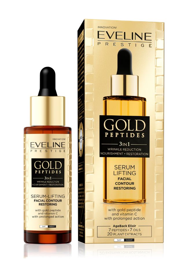 EVELINE GOLD PEPTIDES ЛИФТИНГ СЕРУМ ЗА ЛИЦЕ 30мл