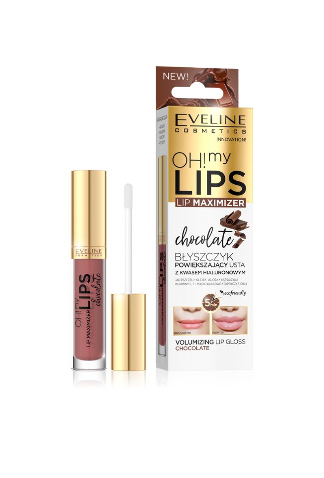 EVELINE ГЛАНЦ ЗА УГОЛЕМЯВАНЕ НА УСТНИ CHOCOLATE OH! MY LIPS LIP MAXIMIZER 4.5мл