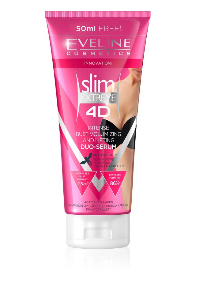 EVELINE SLIM EXTR 4D INTENSE ДУО СЕРУМ ЗА УВЕЛИЧЕН И ПОВДИГНАТ БЮСТ 200мл