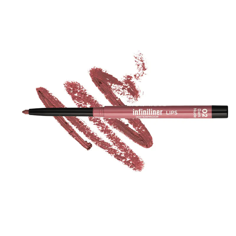 MON REVE INFINILINER WATERPROOF LIPS 02 DARK NUDE